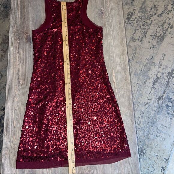 Max Studio Red Sequin Sleeveless Dress Size Small - Picture 12 of 17